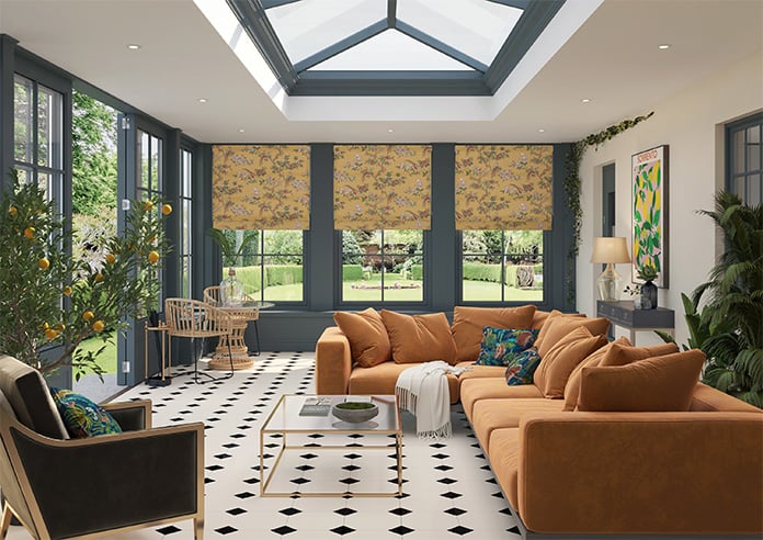 Orientalis, Saffron - Twist&Fit Roman Blind - Image 9